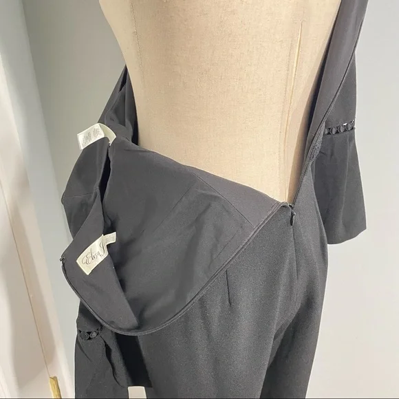 Eliza J Bell Sleeve Wide Leg Jumpsuit, Black size 6 - Picture 8 of 10